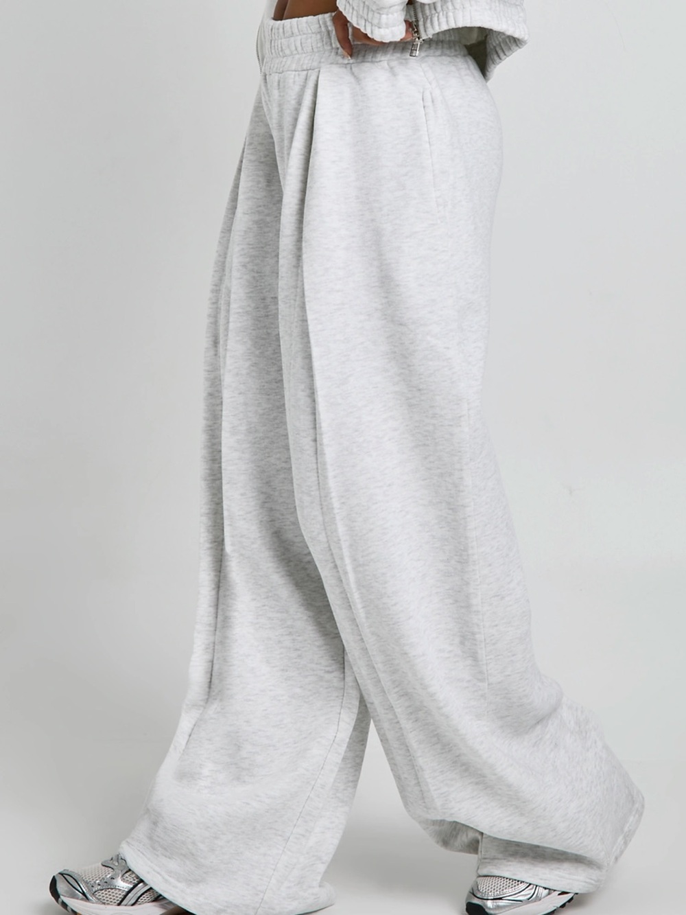 BOOHOO new High Waist Pleated Straight Leg Tall Jogger - Picture 10 of 12